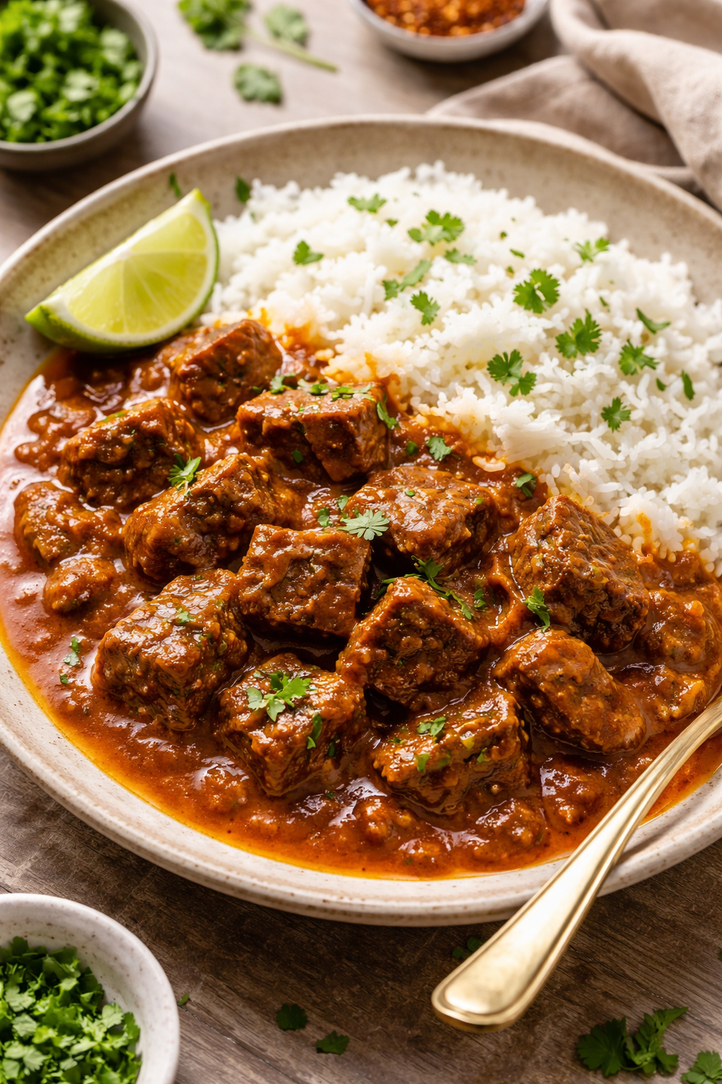 Rice with Beef Curry